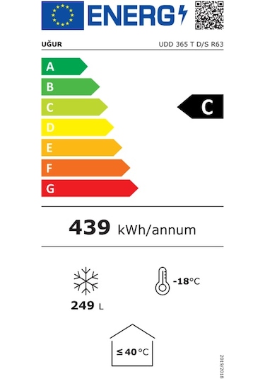Uğur UDD 365 T D/S R63 Sandık Tipi Derin Dondurucu