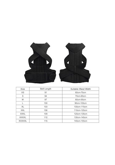 Moveevo "omurga Düzeltici Korse - Rahat Ve Görünmez Duruş Destekleyici, Sırt Ve Boyun Ağrıları İçin M Beden" Diğer