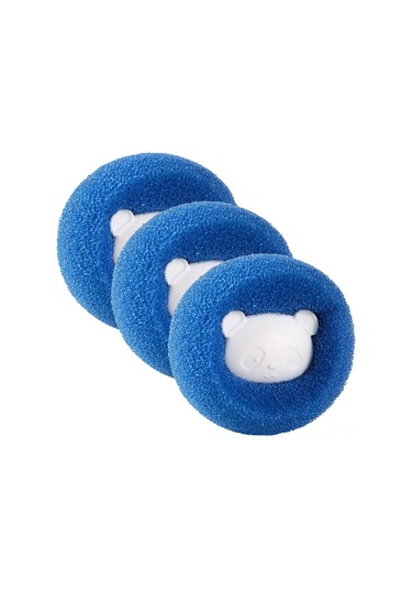 Youmex Evde Kullanıma Uygun Saç Ve Toka Çıkarıcı, Giysi Koruyucu Yumuşak Sponge Çamaşır Makinesi Topları, 3 Adet Set Mavi