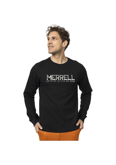Merrell Merrell Erkek Günlük Giyim Sweatshirt Smith Siyah Siyah