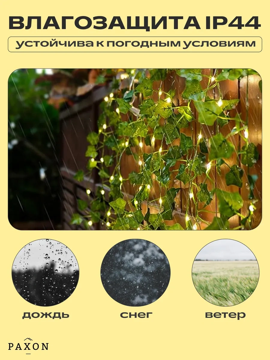 Paxon Dekoratif Asma Bitki Işıklı Süs, Odaya Dekor Usb 221585817 Gri