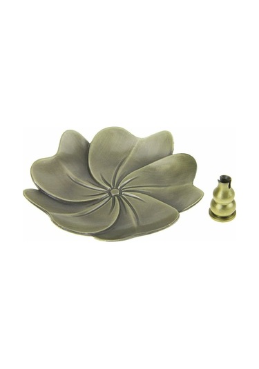 Geekyou Eski Stilde Bronz Alaşımlı Fumigasyon Tabağı, Kül Tutucu, Zencefil/simsek Uyumu, Ev/budist Mekan Dekorasyonu, Hediye Paketiyle 95mm, 90g