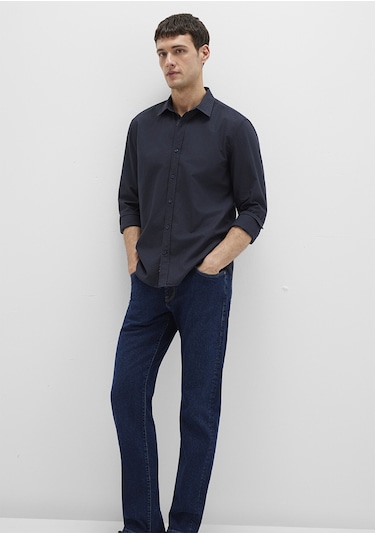 Mavi - Lacivert Gömlek 0211673-70489 Lacivert