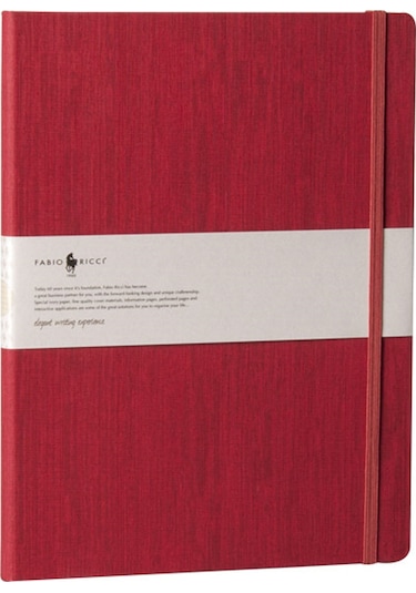 Fabio Ricci Lepidus 1041 Bordo Çizgili Defter Bordo