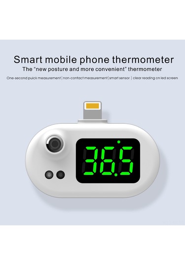 Yifomall Akıllı Cep Telefonu Isı Ölçer - Ios Arayüzlü, Şarj Gerektirmeyen, 1 Saniye Ölçüm Hızı, 32-42 C Aralığı