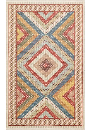 Hoom Rugs Vgt 10 Red Yıkanabilir Çift Taraflı Halı