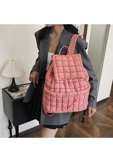 Zyzqstore Ekose Sırt Çantası Kadın Sonbahar/kış Aşağı Çanta - Çok Renkli Seçenekler Çok Renkli