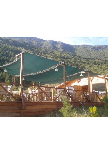 Morilu Bahçe Filesi - 95'lik Bahçe Gölgelik - Şeritli Halkalı - Bahçe Çit Filesi - Yeşil Gölgelik File Çit