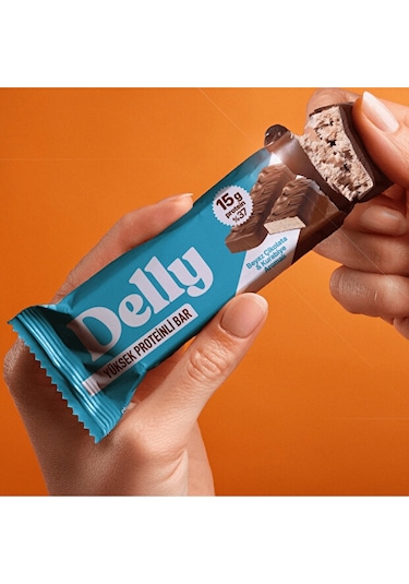 Delly Çikolata Kaplı Yüksek Proteinli Karışık Bar 12 x 40 G