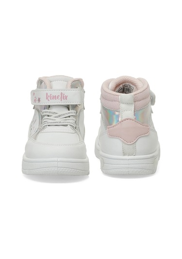 Kinetix Drep Hı B 5pr Beyaz Kız Çocuk High Sneaker Beyaz-a Pembe