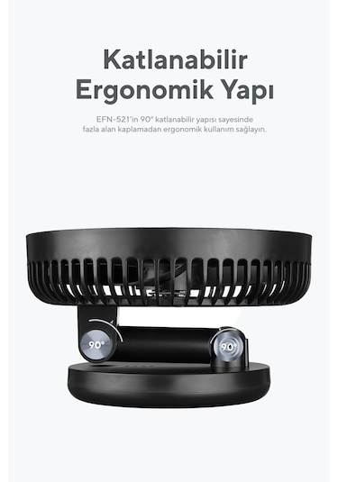 Everest Efn-521 Masaüstü Şarj Edilebilir Siyah