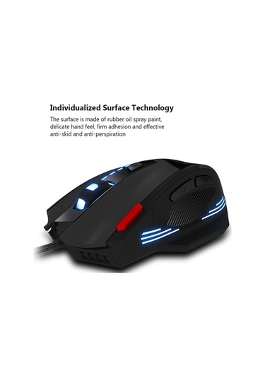 Novahub Zelotes T-60 3200dpi 7 Tuşlu Led Oyuncu Faresi - Usb Kablosuz - Pc/laptop İçin Optik Led Fares 001