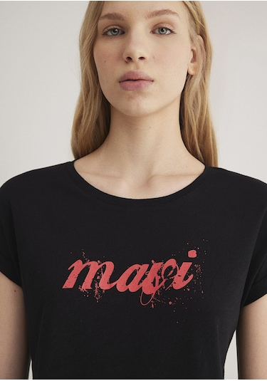 Mavi - Mavi Logo Baskılı Siyah Tişört 166422-900 Siyah
