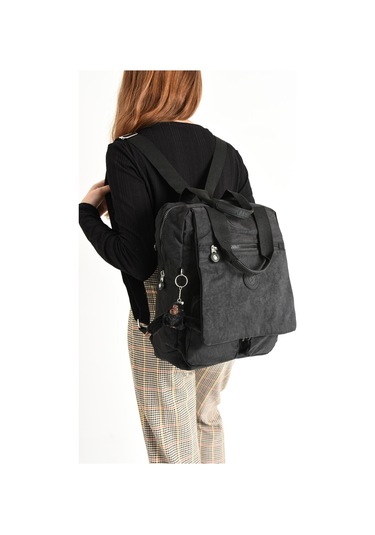 İki Fonksiyonlu Sırt Ve El Çantası Ultra Hafi Siyah Model:571-5h - Siyah