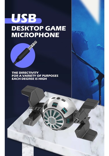 Samdoo Masaüstü Kondansatör Mikrofonu N3 - Kaliteli Ses Kaydı, Kalp Yönlülük, 48khz Örnekleme Oranı, 3.5mm Bağlantı