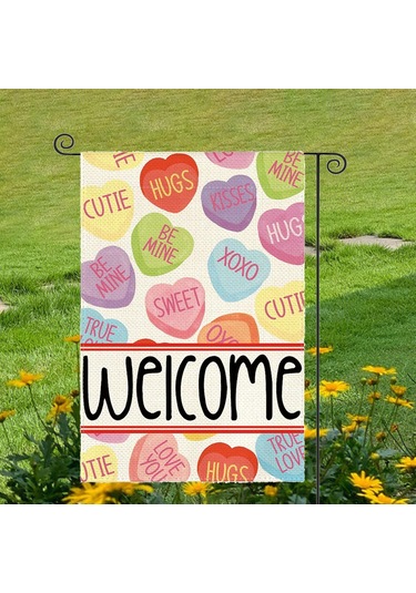 Homyl Sevgililer Günü Bahçe Bayrağı Parti Aksesuarları