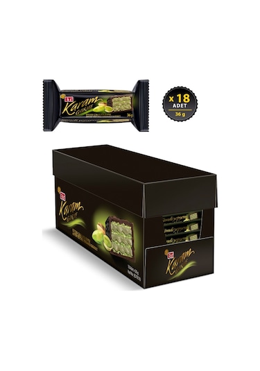 Karam Gurme Antep Fıstıklı Gofret 36 G X 18 Adet