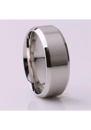Gümüş Sıcak Paslanmaz Çelik Yüzük Band Titanyum Gümüş Siyah Altın Erkekler 9 Gümüş