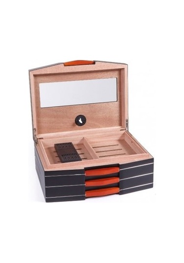 Parmida Humidor Puro Saklama Kutusu - Siyah 0162