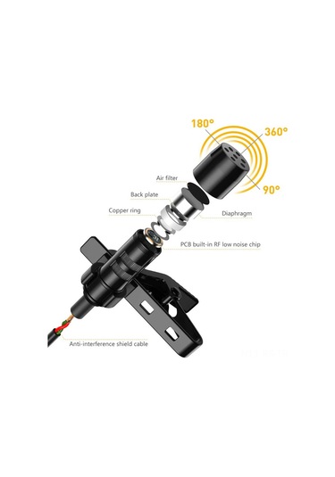 Reedark Mini Usb-c Mikrofon - Gürültü Önleyici, Kablolu, Kıyafet Klipsli, Yüksek Kalite 112 Karakter