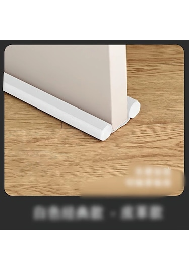 Sunshine011 Beyaz Pvc Kapı Rüzgarlığı - Su Geçirmez, Rüzgar Ve Ses Önleyici, Yeniden Yapışkanlı Beyaz