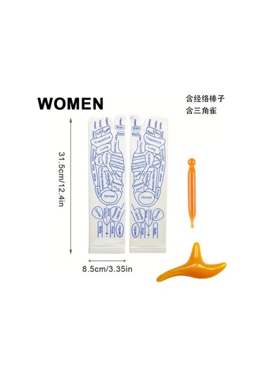 Mufunye Beyaz Ve Mavi Renkli Polyester Çorap Seti - Kadın Ve Erkek İçin Masaj Aletleri Dahil