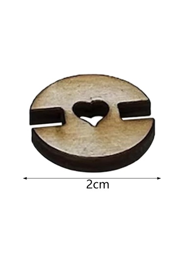 Homyl 50x Ahşap Pom Düğmeleri Ponpon Tutucular, Şapka Için