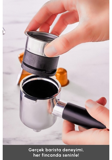 Karaca Coffee Art Dijital 20 Bar Öğütülmüş Espresso, Cappuccino ve Kapsül Kahve Makinesi