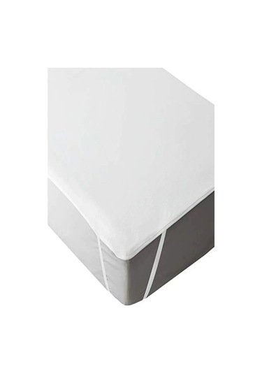 Divanev Tek Kişilik Sıvı Geçirmez Alez 90x190 Cm Pamuk Kumaş Köşelerinden Lastikli Beyaz