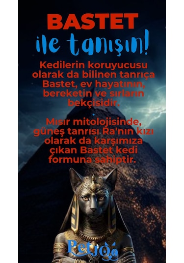 Petjoo 1.Bastet Mavi-Kırmızı Qr'lı Kedi Künyesi