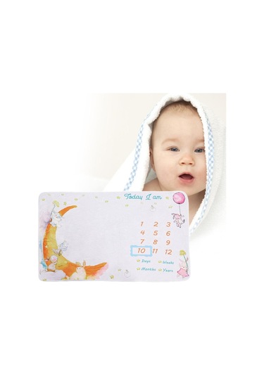 Suntek Bebek Milestone Aylık Battaniye Çok Renkli