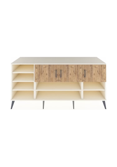 Kronos Konsol 9 Raflı 3 Kapaklı 176x59x83 Aytaşı-çam/aytaşı Çam/aytaşı