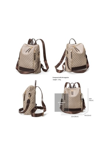 Tongxida 1 Arada Kadın Omuz Ve Sırt Çantası Bej - Kahverengi G71 Model Bej - Kahverengi