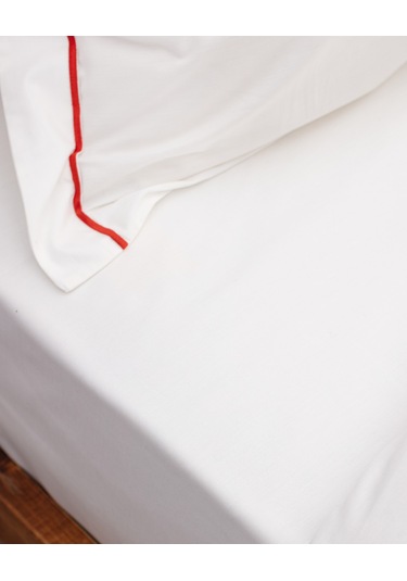 Madame Coco Caline King Size %100 Pamuk Pikeli Nevresim Takımı - Beyaz/kiremit 8684427124826 Çok Renkli