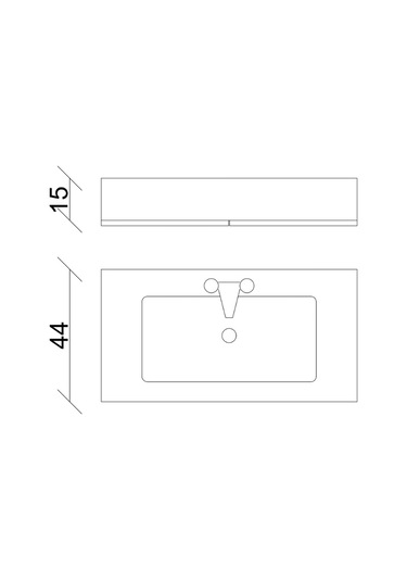 Aras Tk. Asma Alt+üst+lavabo Antrasit/ Atlantik Çam 80 Cm