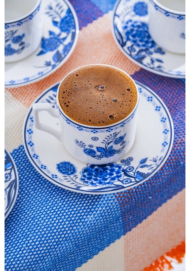 Acar Orlo 6 Kişilik Kahve Fincan Takımı - 90 Ml Renkli