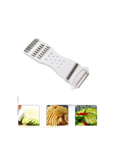 Rende Soyacak 5 Fonksiyonlu Sebze Meyve Soyucu Patates Havuç Salatalık Zencefil Doğrayıcı Çok Renkli