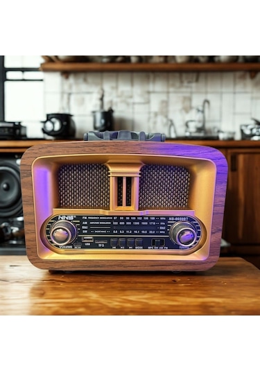 River World Radyo Klasik Retro Taşınabilen Usb Şarj