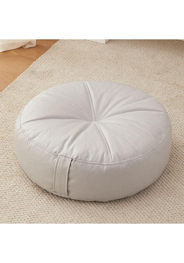 Suntek Yuvarlak Zemin Yastık Atma Oturma Yastığı Sandalye Gri Gri