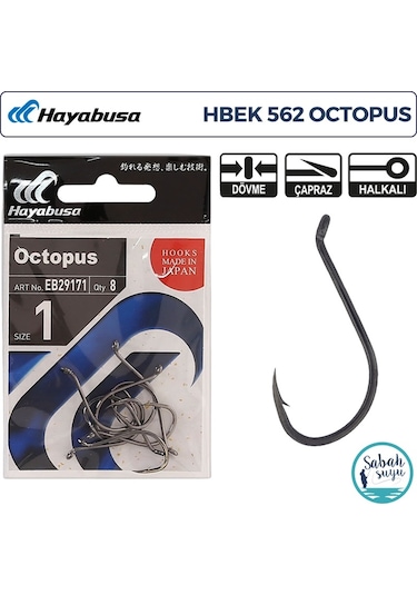 Hayabusa Hbek 562 Octopus Delikli İğne Siyah 1 8 Adet