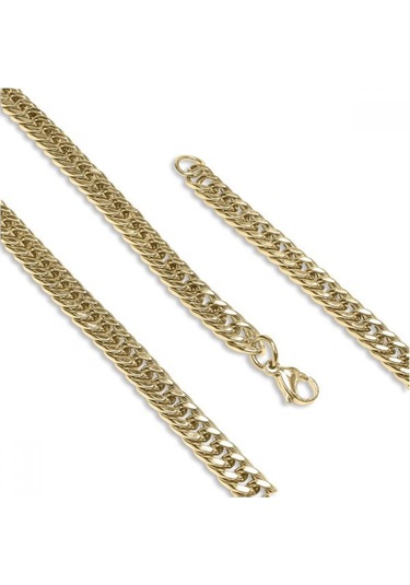 Erkek Balık Sırtı Çelik Erkek Kolye 1,6mm X 4mm 9183 Altın