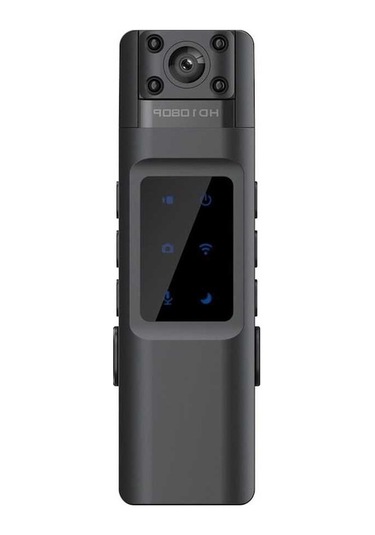 Ulzyvf Yüksek Netlikli Wifi'li Aksiyon Kamerası, Siyah Gece Görüşlü Kompakt Siyah