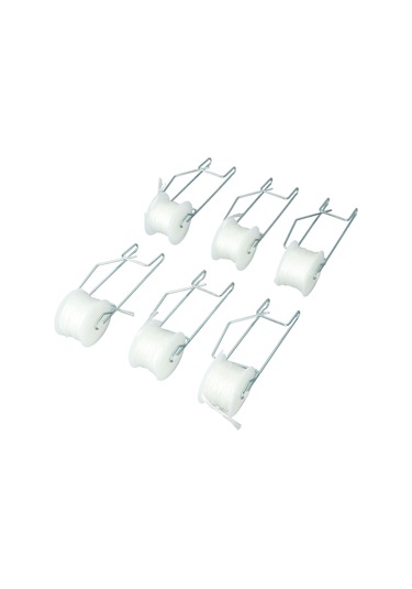 Ximistore9 6 Adet Galvanizli Çelik Domates Destek Kancaları - 15m Pp Teli İle Seracılık Bahçe Bitki Tutanak Seti