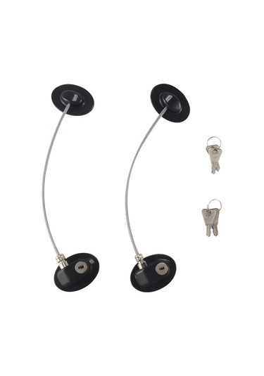 2 Adet Kapı Kilidi Güçlü Yapışkanlı Dondurucu Kapı Kilidi Anahtarlı