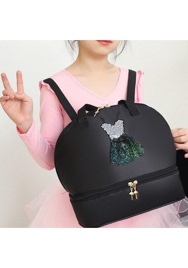 Suntek Bale Dans Sırt Çantası Sporları Seyahatleri İçin Siyah