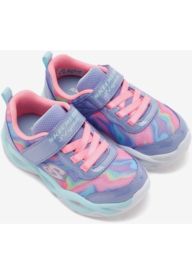 Skechers Twisty Glow - Sorbet Swirl Küçük Kız Çocuk Mavi Spor Ayakkabı 303716n Pwmt Mavi