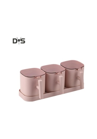 Createtech Malzeme: Mavi, Model: Sw Çeşni Kavanozları, Tuz Ve Baharat Kapları, Baharat Saklama Kutuları, Kaşıklı Set C Mavi