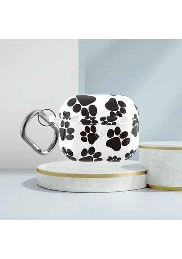 B Serisi Silikon Baskılı Leopar Baskı Kablosuz Kulaklık Airpods Uyumlu 3 B-3 İçin Koruyucu Kılıf Diğer