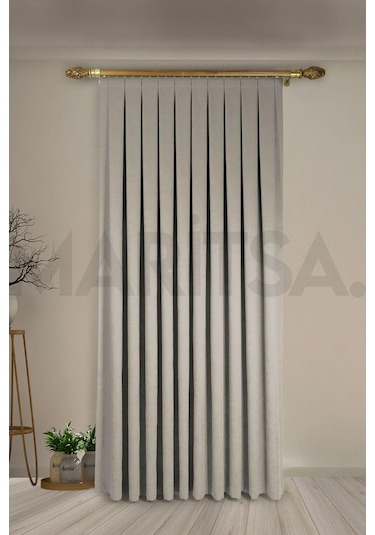 Taş Ada Fon Perde Sık Pile 1'e 3 Pile-taş Taş