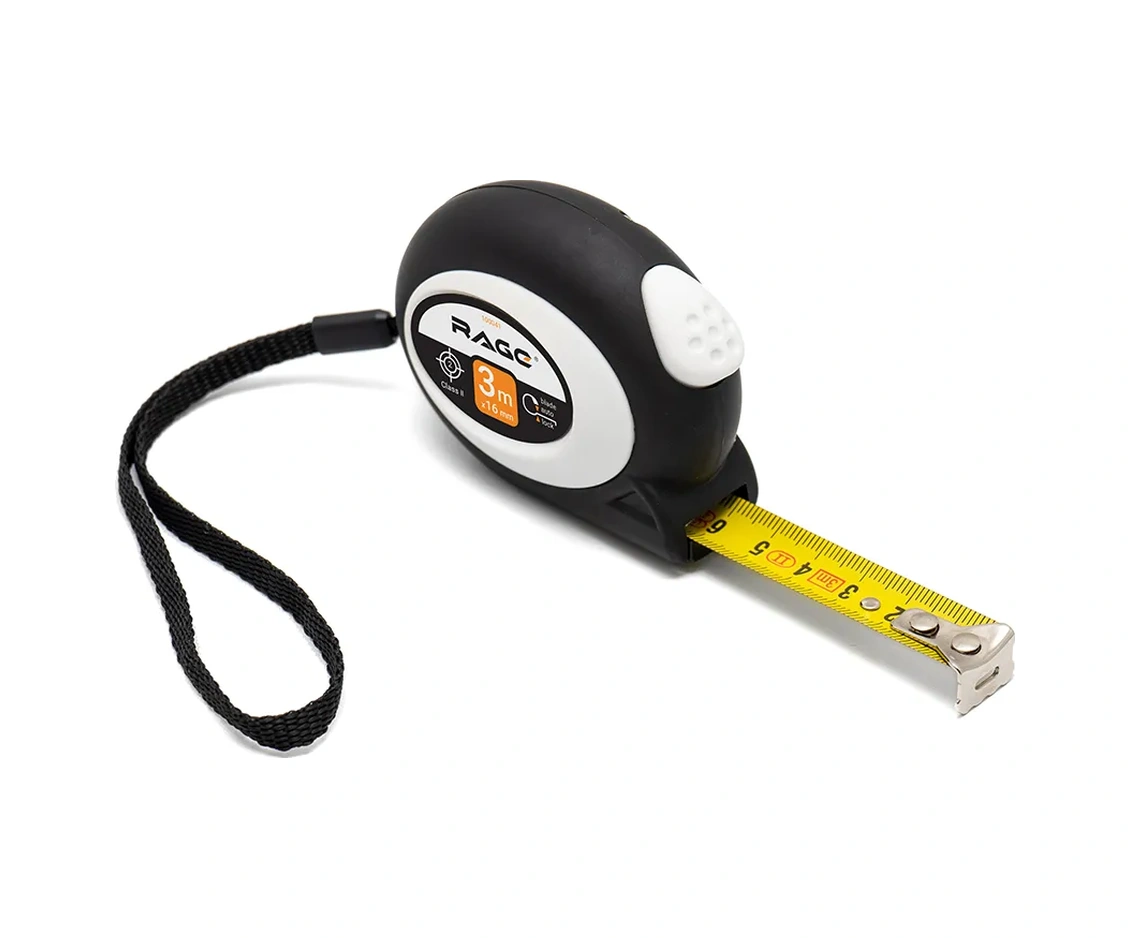 Rage 3 M X 16 Mm Soft-touch Oto-kilitli Şerit Metre 8400054 3 M